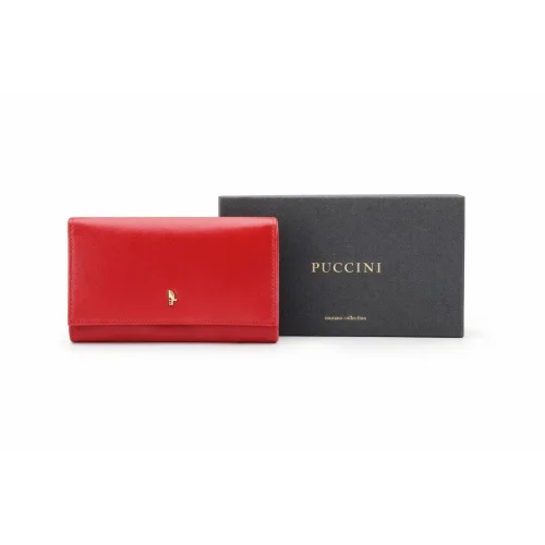 Skórzany portfel damski Puccini w pudełku – idealny na prezent / Puccini women's leather wallet in a gift box – perfect for a present
